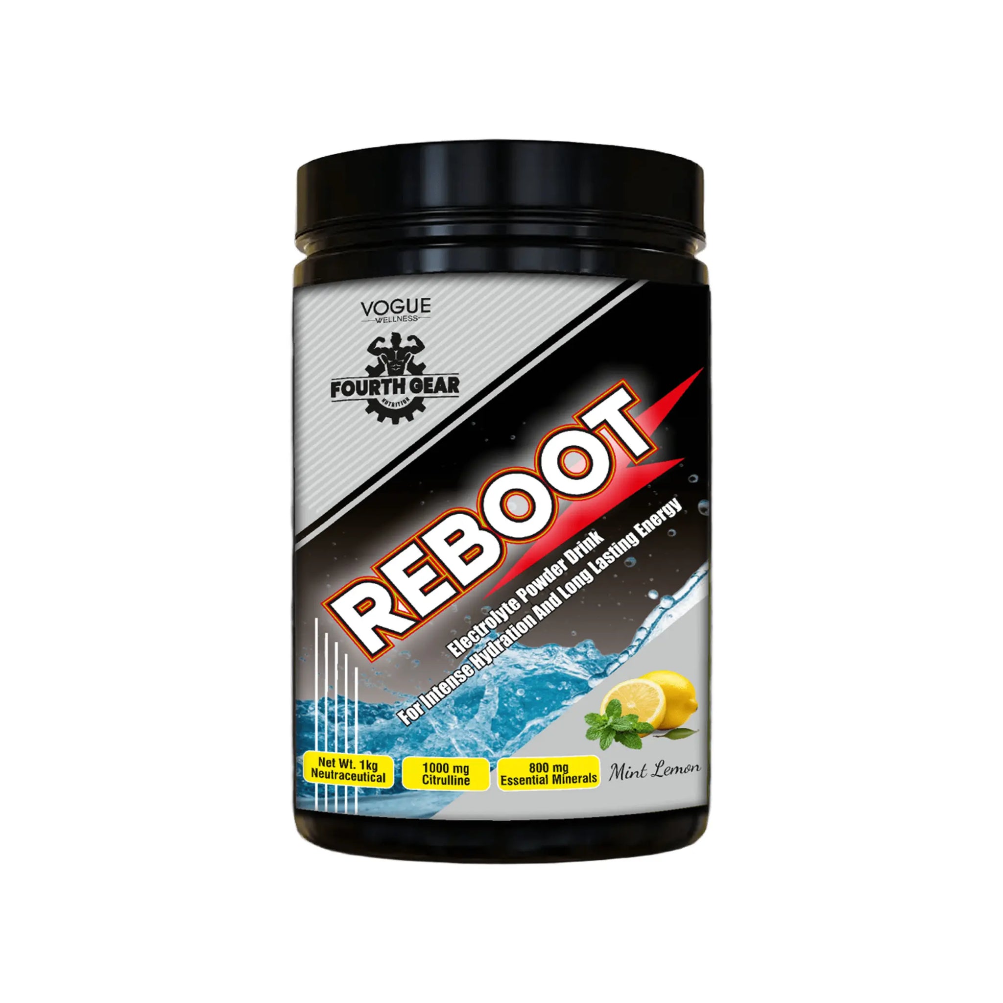 Reboot Electrolyte Power Drink (Mint Lemon Flavour)