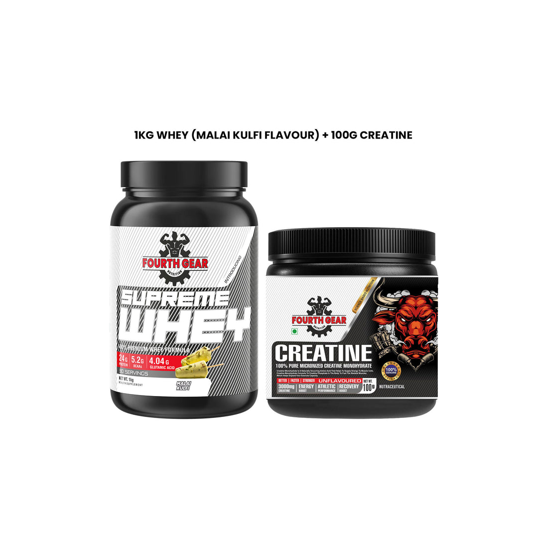 Fourth Gear Whey Protein & Creatine Combo