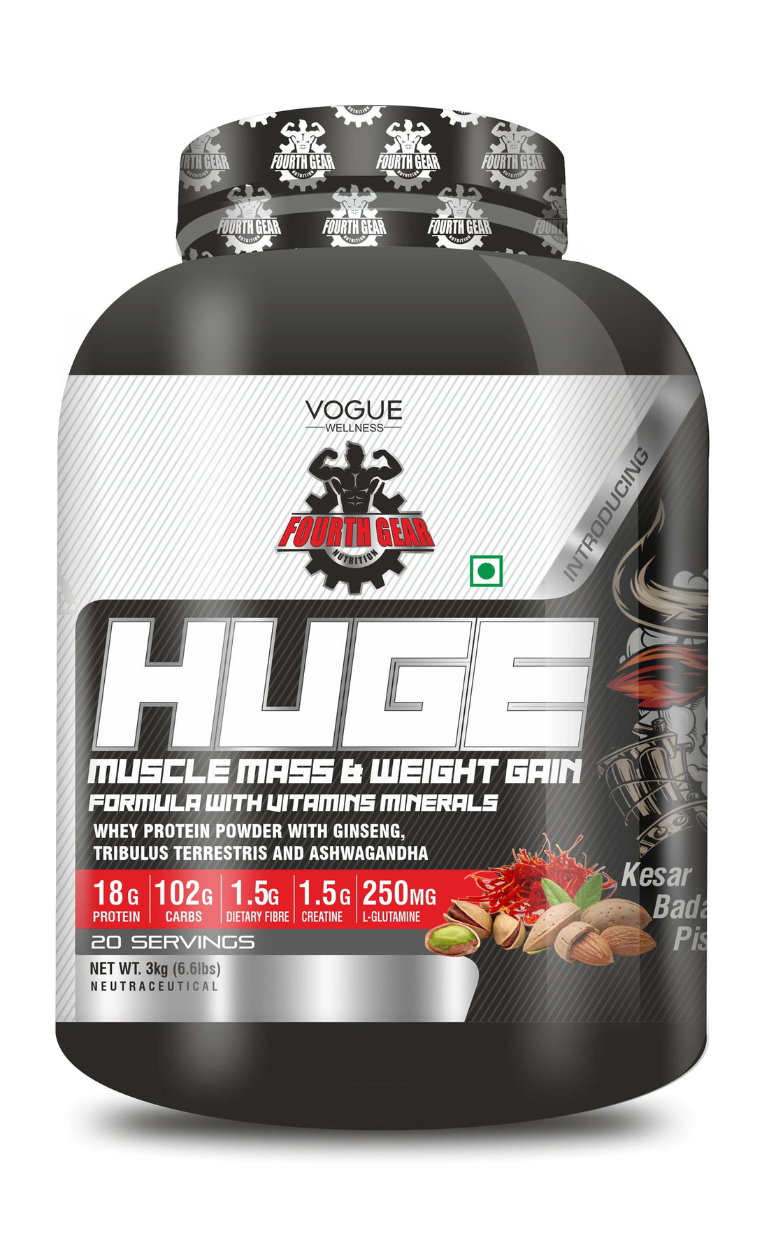 HUGE Mass Gainer - (Kesar Badam Pista Flavour)